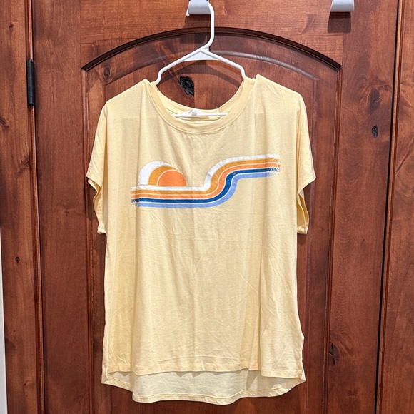 C&C California Tops - C&C California Yellow Graphic Short Sleeve Tee